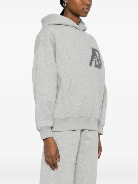 ANINE BING Jaci logo-detail hoodie - Grey - zdjęcie produktu nr 2