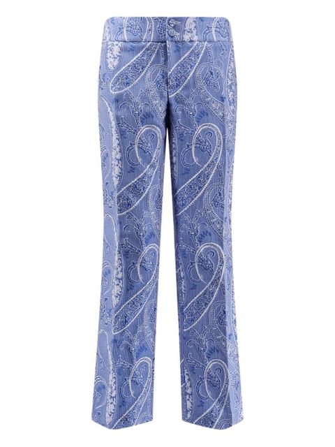 ETRO paisley-print trousers - Blue - zdjęcie produktu nr 1