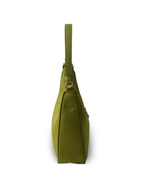 Prada mini Re-Edition 2005 triangle-logo tote bag - Green - zdjęcie produktu nr 2