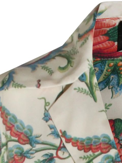 ETRO floral V-neck midi dress - Neutrals