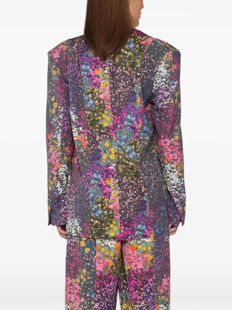 ROTATE BIRGER CHRISTENSEN floral-print blazer - Purple