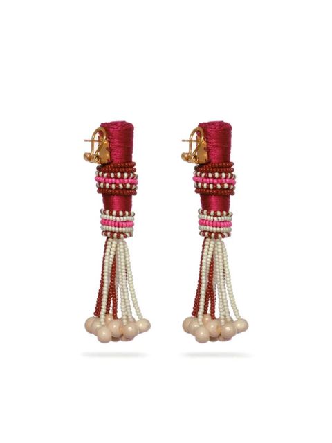 Johanna Ortiz Mosaic Dreams beaded earrings - Gold - zdjęcie produktu nr 2