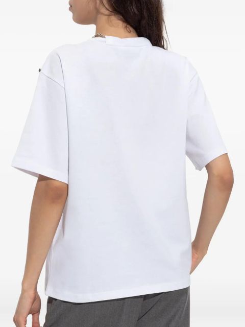 Sportmax chain-embellished cotton t-shirt - White