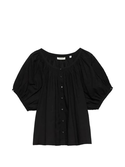 DÔEN June puffed-sleeve blouse - Black - zdjęcie produktu nr 1