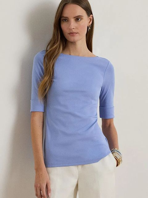 Lauren Ralph Lauren t-shirt damski kolor niebieski 200654963 - zdjęcie produktu nr 1