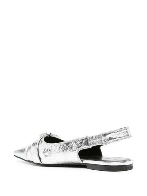 Givenchy Voyou slingback ballerina shoes - Silver