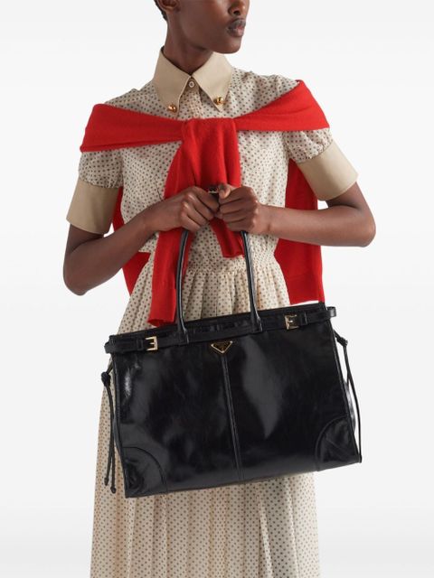 Prada large Bonnie tote bag - Black - zdjęcie produktu nr 2
