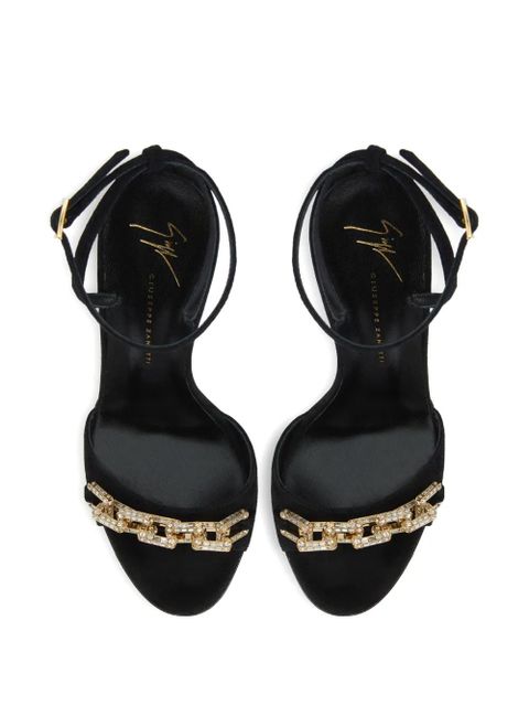 Giuseppe Zanotti Evry crystal-embellished stiletto sandals - Black