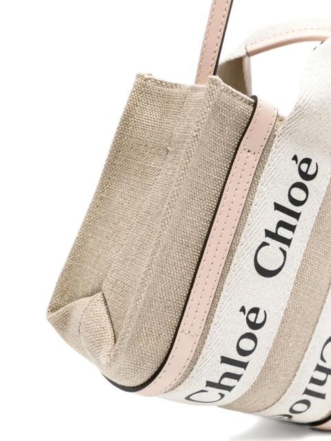 Chloé logo-detail tote bag - Neutrals