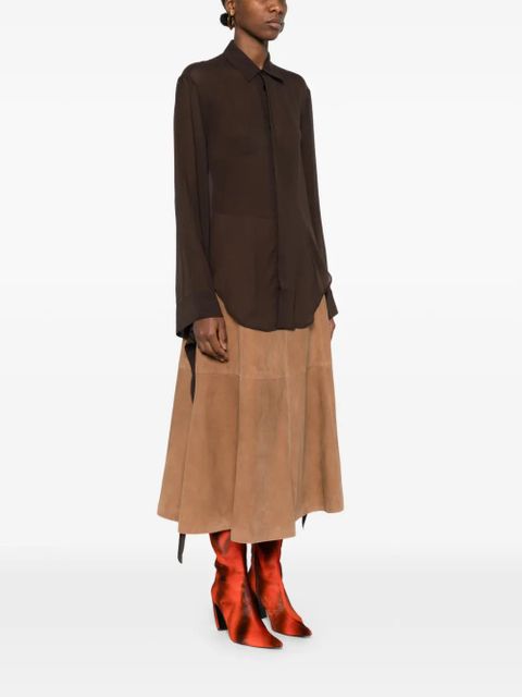 The Frankie Shop wide-sleeve Shirt - Brown