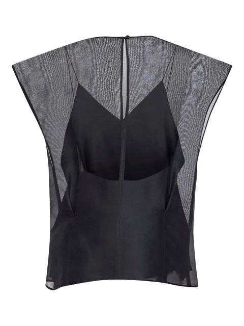 KHAITE short-sleeves blouse - Black - zdjęcie produktu nr 2