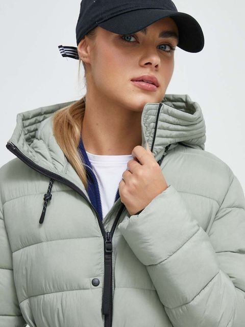 Didriksons kurtka damska kolor zielony zimowa