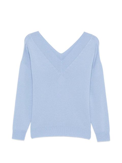 TOM FORD V-neck sweater - Blue - zdjęcie produktu nr 1