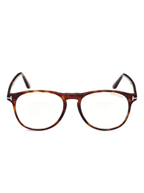 TOM FORD Eyewear round-frame glasses - Brown - zdjęcie produktu nr 1