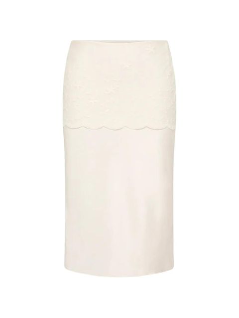Posse lace-detail midi skirt - Neutrals - zdjęcie produktu nr 1