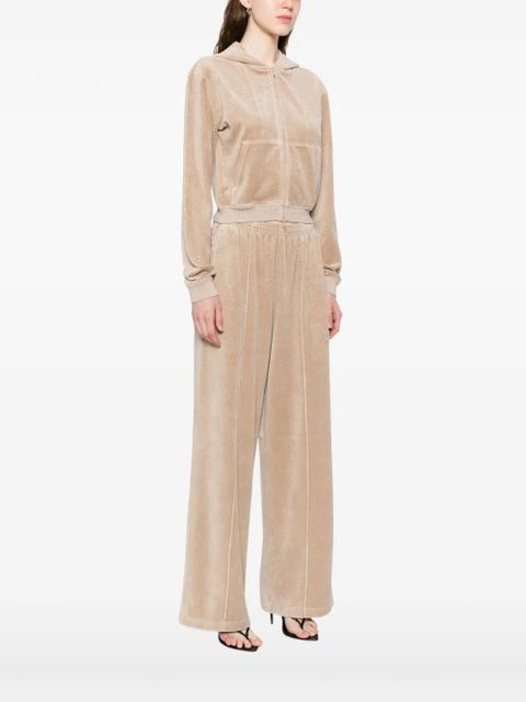 Alexander Wang crystal-embellished zipped hoodie - Neutrals - zdjęcie produktu nr 2