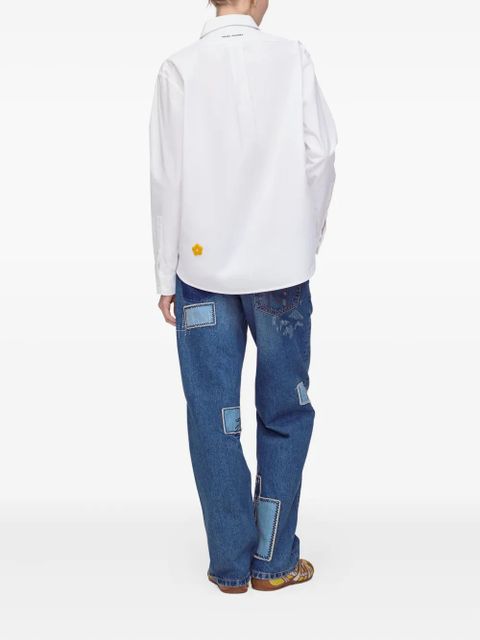 Marc Jacobs flower-patch cotton shirt - White