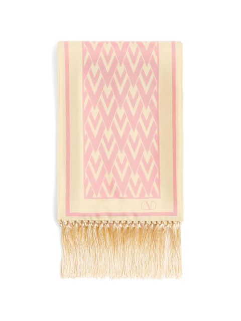 Valentino Garavani Toute La V bandeau scarf - Neutrals