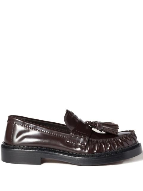 Miu Miu tassel leather loafers - Brown - zdjęcie produktu nr 1