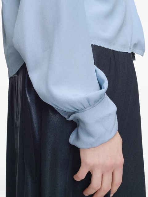 Maison Margiela pocket long-sleeved shirt - Blue