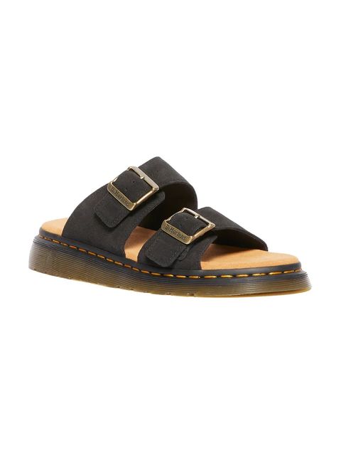 Dr. Martens klapki zamszowe Josef kolor czarny DM41082001 - zdjęcie produktu nr 2