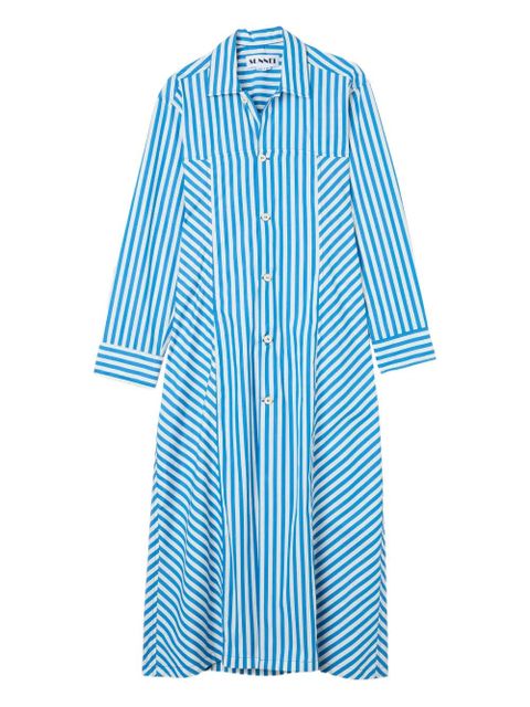Sunnei striped shirt maxi dress - Blue - zdjęcie produktu nr 1