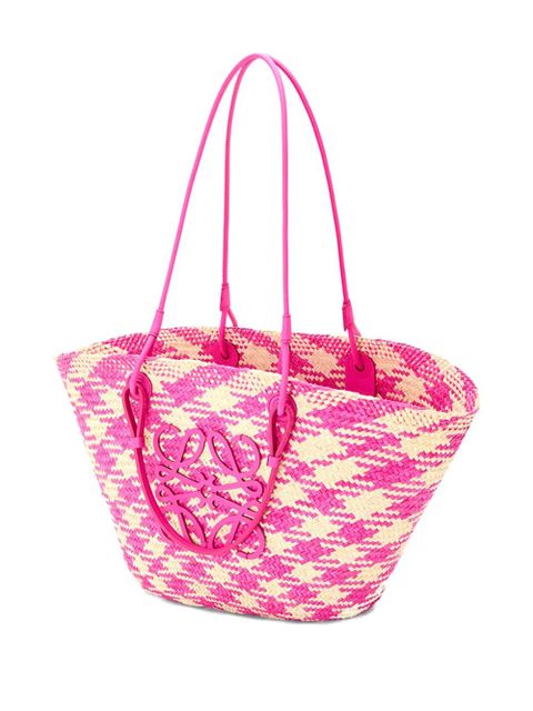 LOEWE x Paula's Ibiza medium Anagram Basket tote bag - Pink