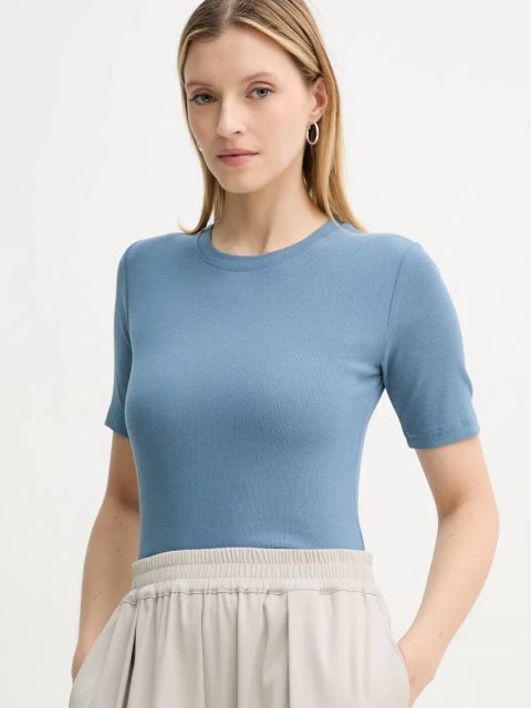 Samsoe Samsoe t-shirt damski kolor niebieski