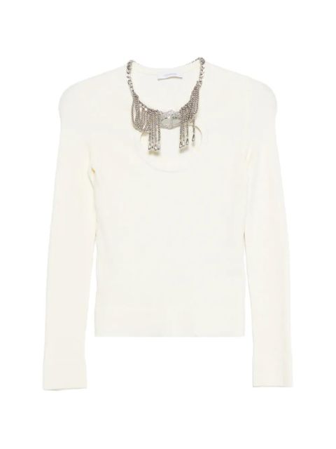 Rabanne cutout long-sleeve blouse - Neutrals - zdjęcie produktu nr 1
