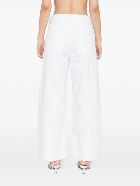AGOLDE low curve fray jeans - White