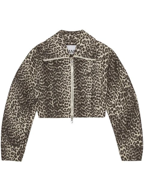 GANNI leopard-print jacket - White - zdjęcie produktu nr 1