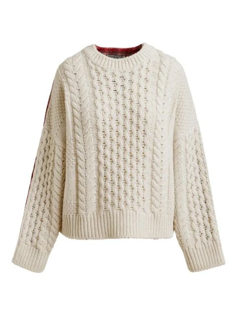 Essentiel Antwerp Iface cable-knit sweater - Neutrals - zdjęcie produktu nr 1