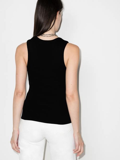 AGOLDE Poppy ribbed tank top - Black