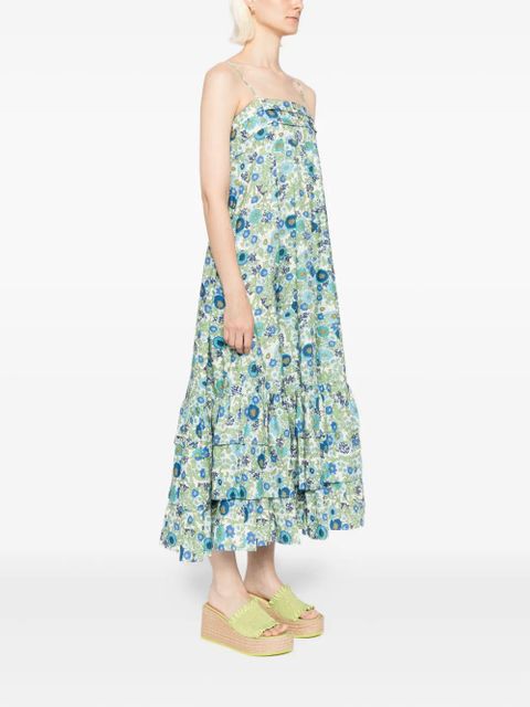 ALEMAIS Pam tiered dress - Green
