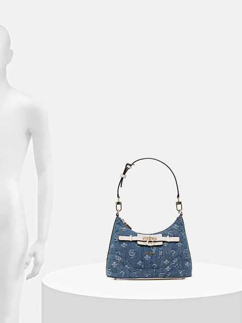 Guess torebka GREYSON kolor niebieski HWDG92 06180