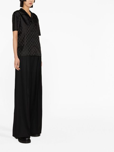 MISBHV monogram-print short-sleeve shirt - Black