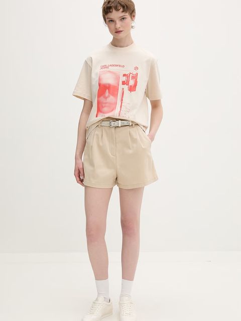 Karl Lagerfeld Jeans t-shirt damski bawełniany - zdjęcie produktu nr 1