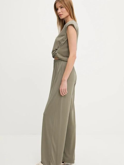 Answear.LAB bluzka i spodnie damski kolor zielony