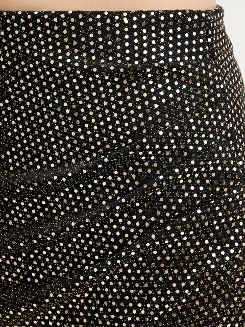 Morgan spódnica kolor czarny midi prosta JOLIVIA