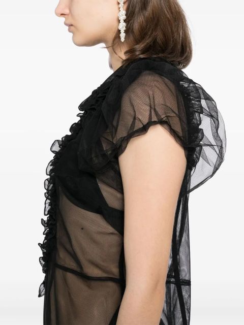 Simone Rocha ballet tutu hem dress - Black