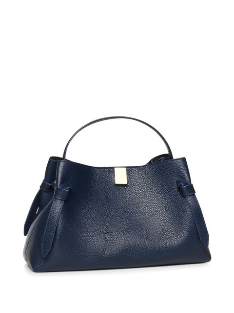 Yuzefi pebble-grain leather tote-bag - Blue