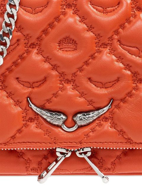 Zadig&Voltaire Rock II quilted monogram shoulder bag - Orange