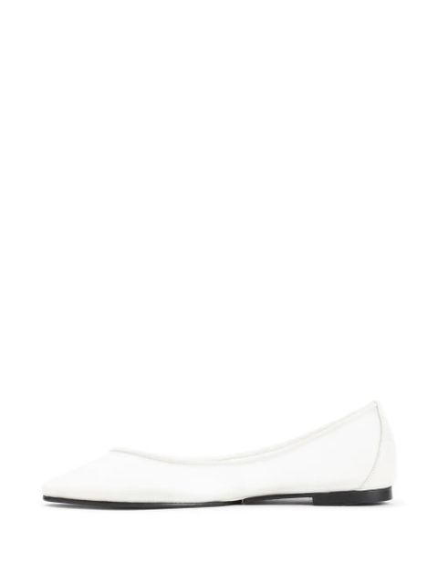 Jacquemus pointed ballet flats - White