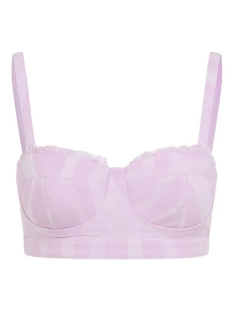 PUCCI sweetheart-neck cotton top - Pink - zdjęcie produktu nr 1