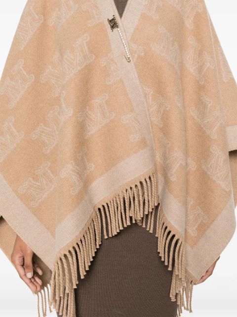Max Mara Frine wool cape - Neutrals