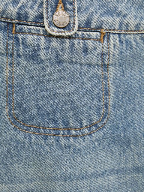 Guess Originals spódnica jeansowa kolor niebieski midi prosta W5RG35 D4XY0