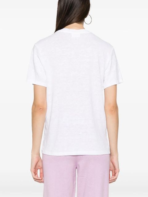 MARANT ÉTOILE Zewel linen T-shirt - White