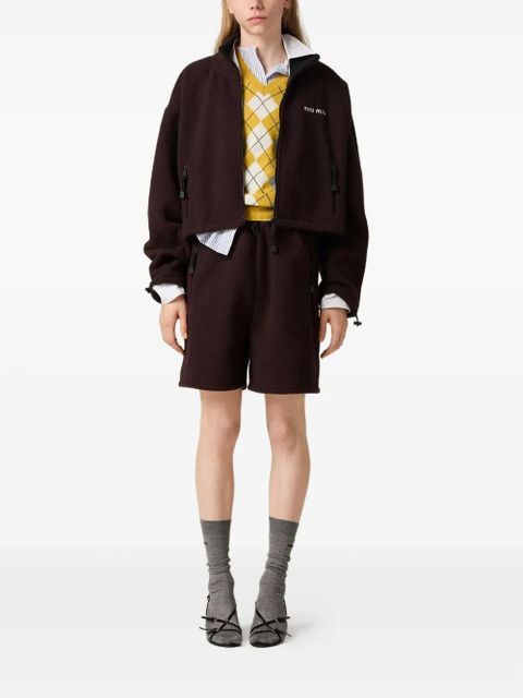 Miu Miu argyle intarsia cashmere vest - Yellow - zdjęcie produktu nr 2