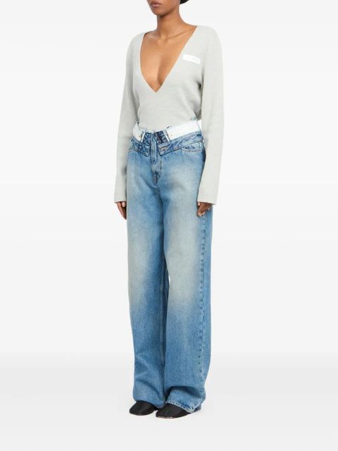 MM6 Maison Margiela 5 pocket trousers - Blue - zdjęcie produktu nr 2