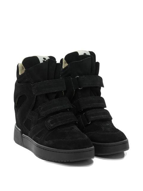 ISABEL MARANT touch-straps leather sneakers - Black - zdjęcie produktu nr 2
